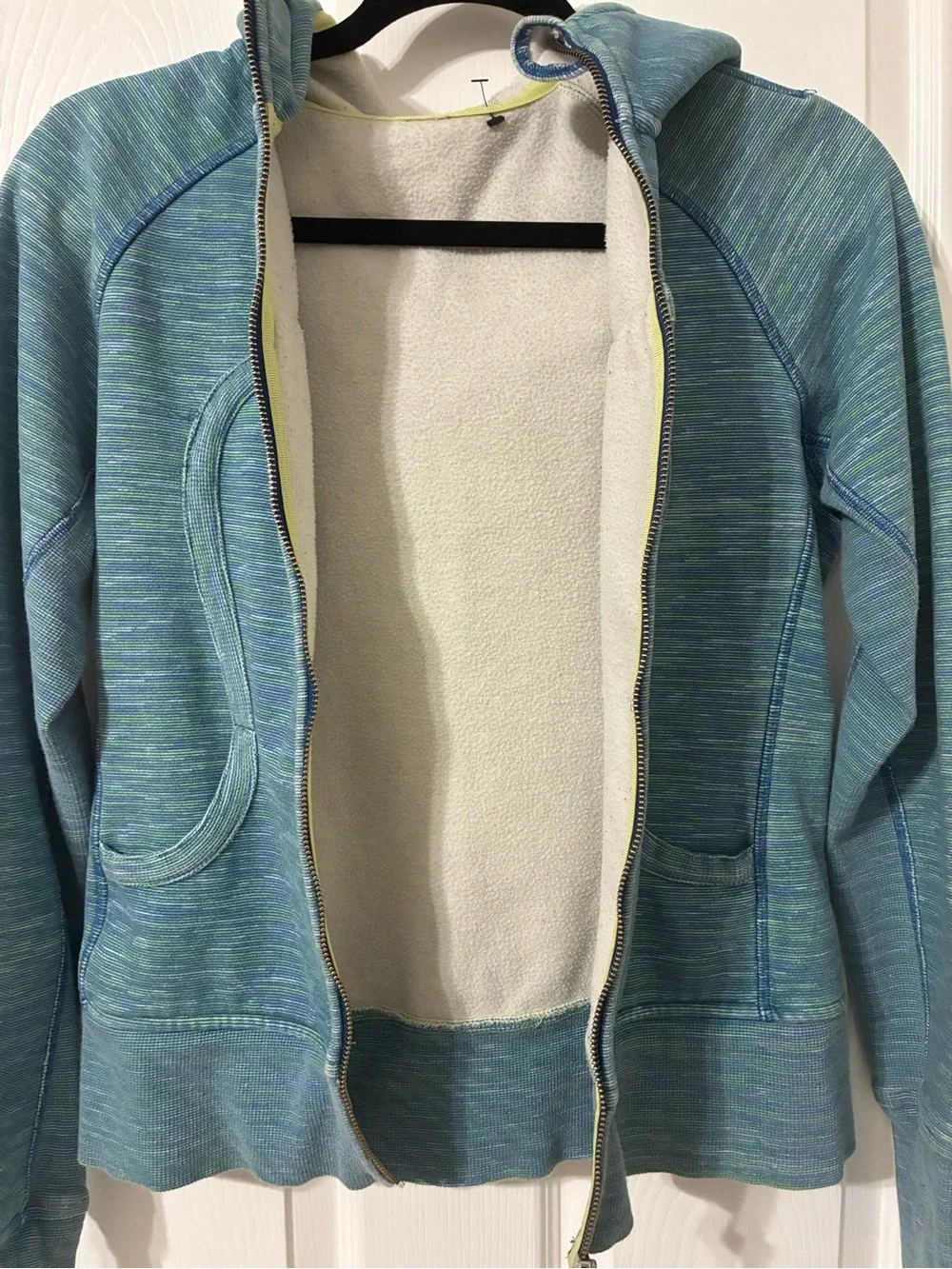 Lululemon Scuba Hoodie Wee Are From Space Printed Polar Cream Clarity Yellow Sz8